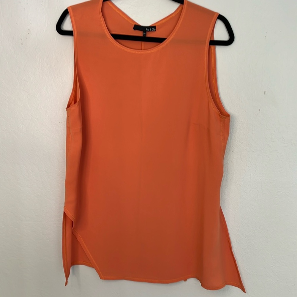 Ro & De orange tank top